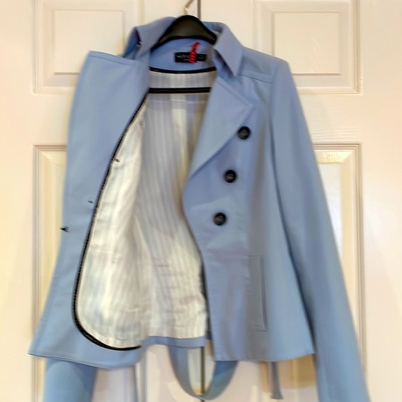 Canadian designer iris pale Blue Jacket size 6 - Picture 2 of 8